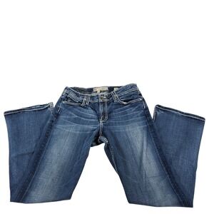 BKE Denim‎ Wendi Bootcut Jeans Medium Wash Contrast Stitch 31R 31x31.5